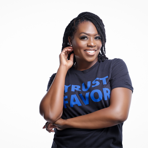 Trust Favor Signature Tee - Royal Blue Black