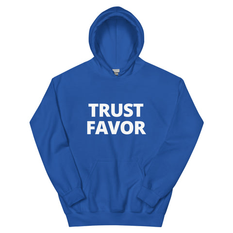 Trust Favor Signature Hoodie - Royal & White
