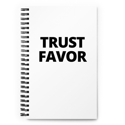 Trust Favor Signature Spiral Notebook